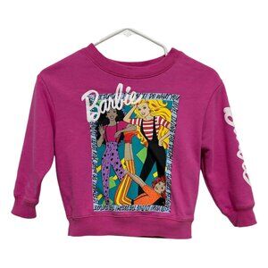 Cotton On Barbie Girls  Size 5 Pink Graphic Sweatshirt